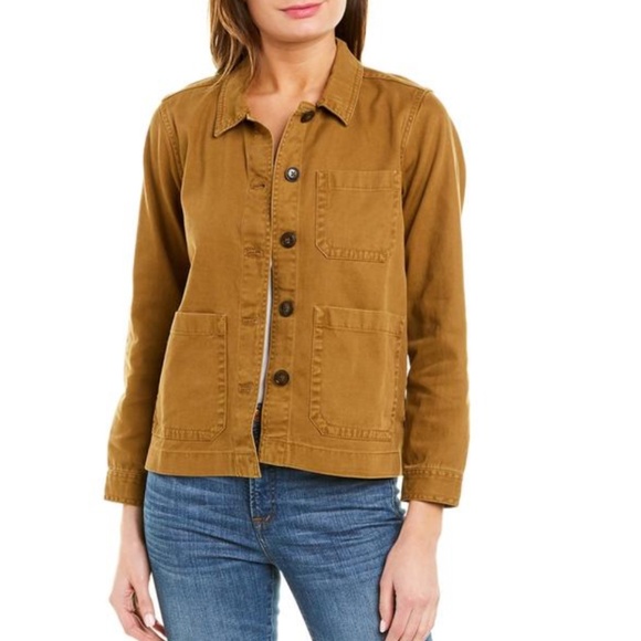 Madewell Chore Jacket M0824 Dark Tobacco Size Medium - Picture 1 of 4